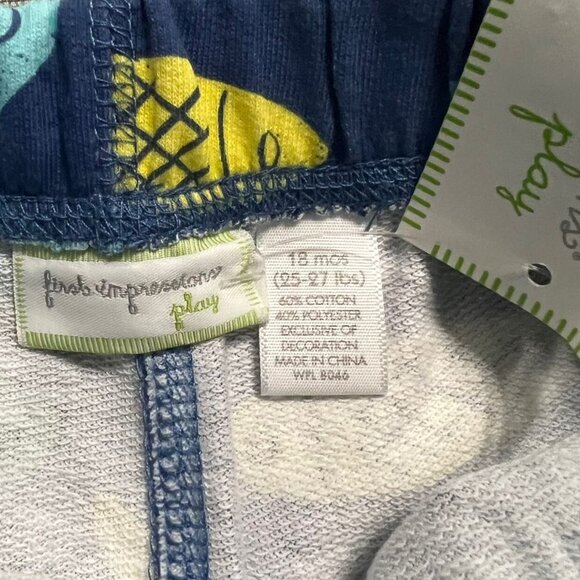 NEW First Impressions 18m Fish Print Shorts - Picture 4 of 4